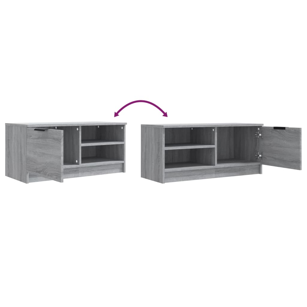 vidaXL TV Cabinets 2 pcs Grey Sonoma 80x35x36.5 cm Engineered Wood