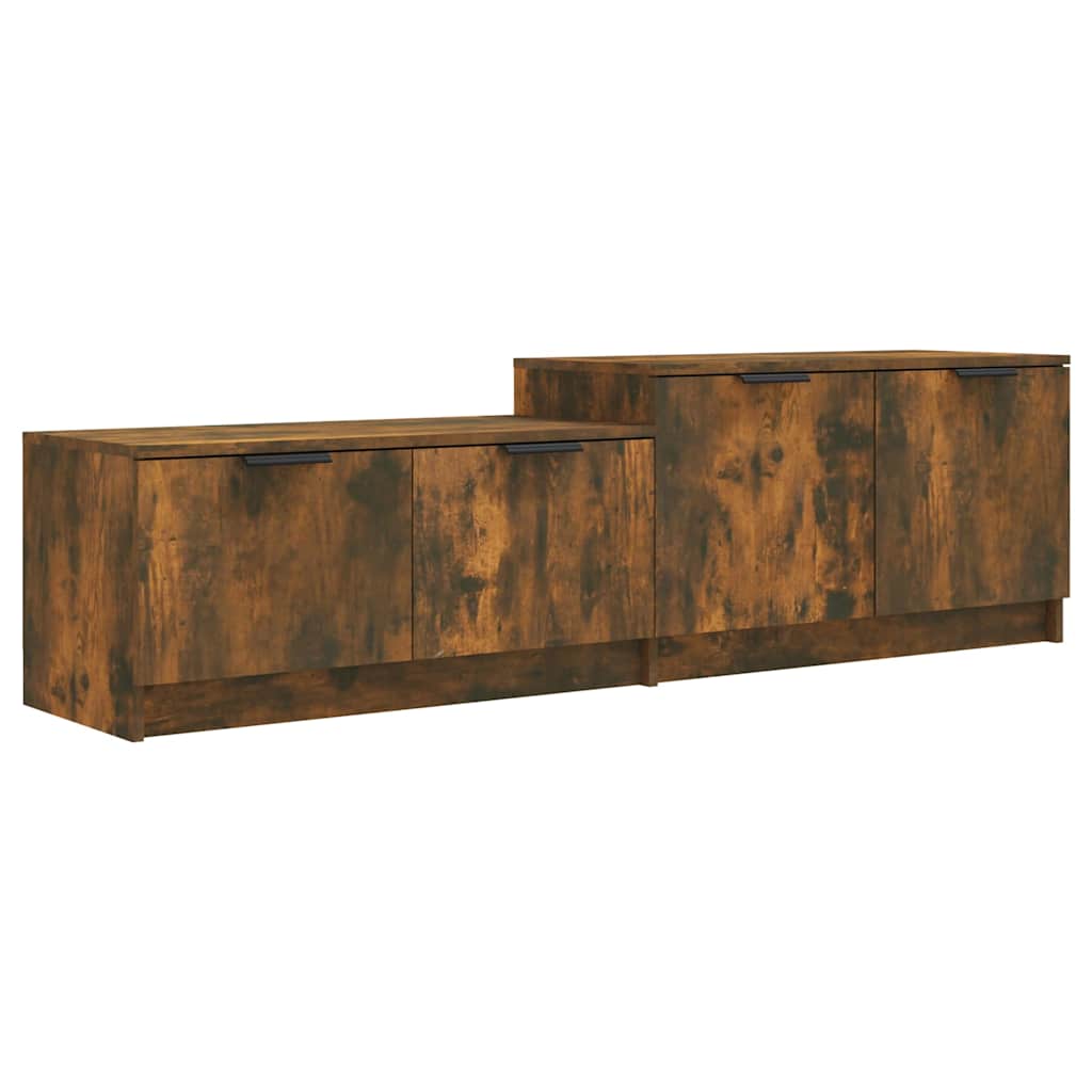 TV Cabinet Smoked Oak 158,5x36x45 cm Engineered Wood
