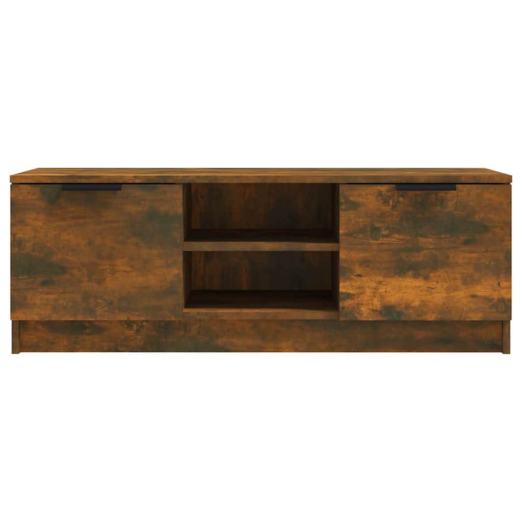 TV Cabinet Smoked Oak 102x35x36,5 cm Engineered Wood
