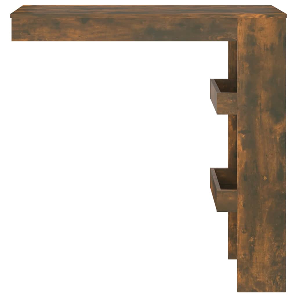 Wall Bar Table Smoked Oak 102x45x103,5 cm Engineered Wood