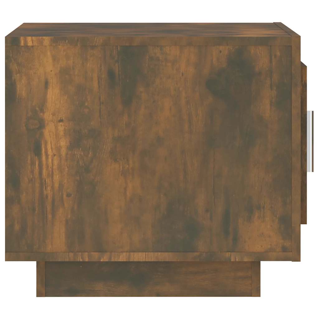Coffee Table Smoked Oak 51x50x45 cm Engineered Wood