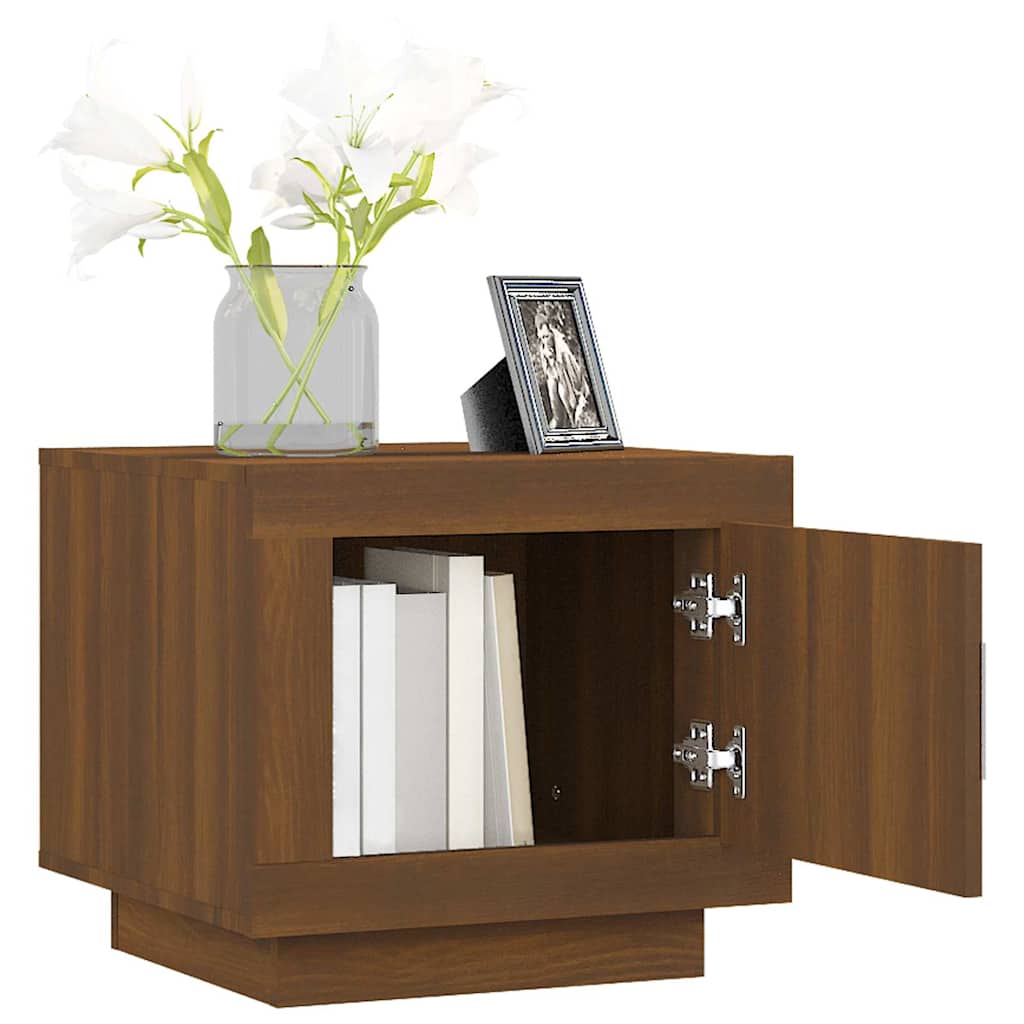 Coffee Table Brown Oak 51x50x45 cm Engineered Wood