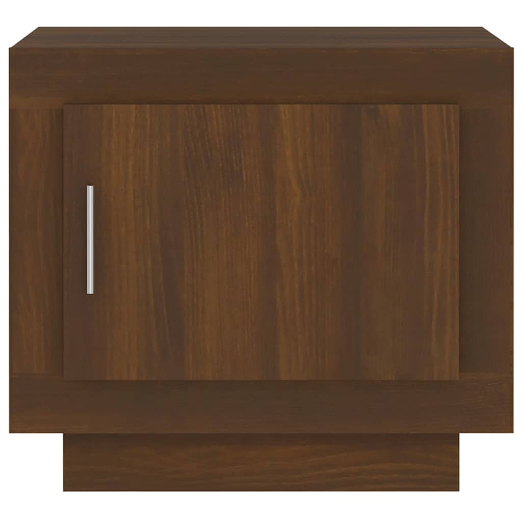 Coffee Table Brown Oak 51x50x45 cm Engineered Wood