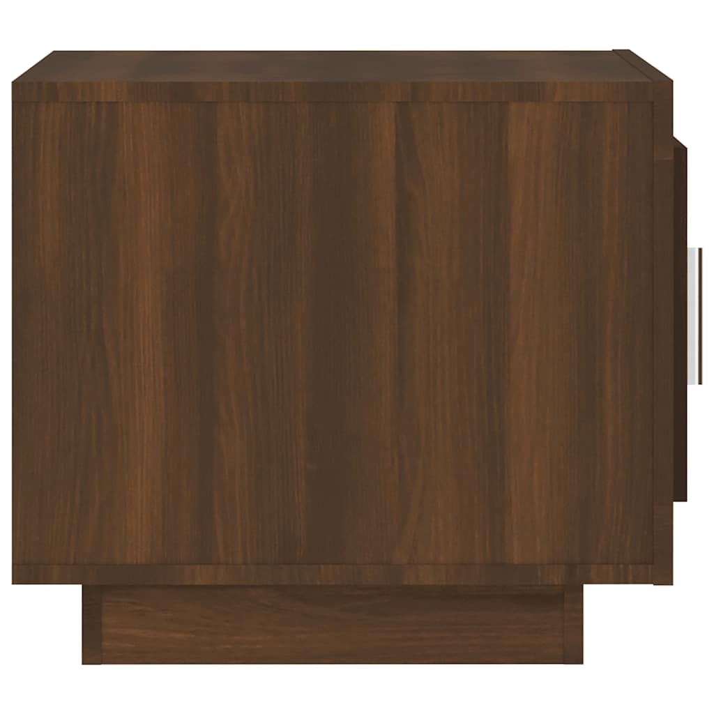 Coffee Table Brown Oak 51x50x45 cm Engineered Wood