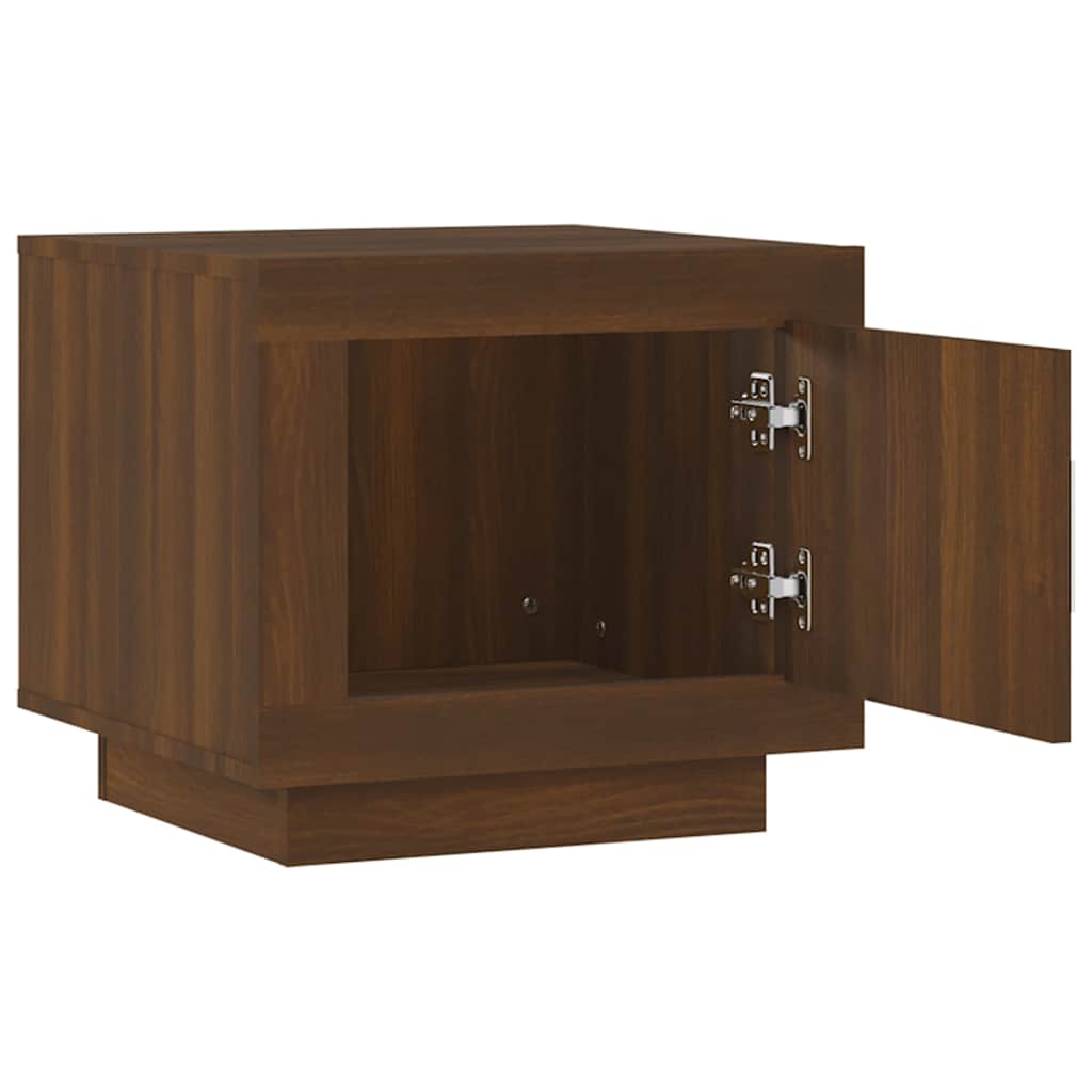 Coffee Table Brown Oak 51x50x45 cm Engineered Wood