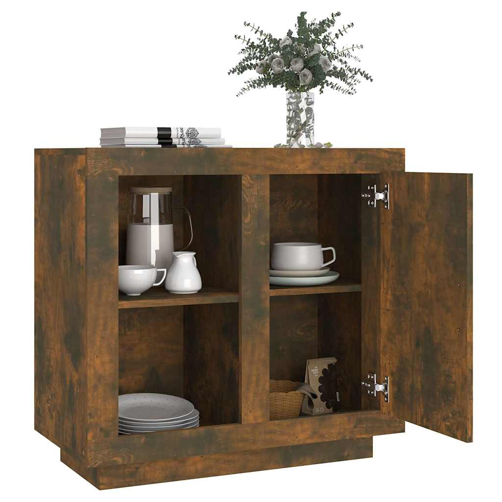 Sideboard Smoked Oak 80x40x75 cm