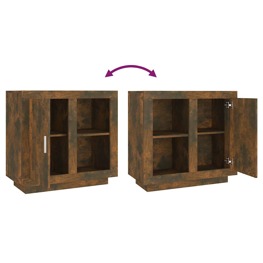 Sideboard Smoked Oak 80x40x75 cm