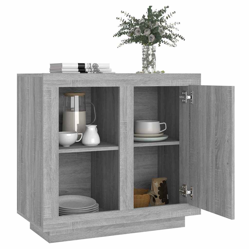 817238 vidaXL Sideboard Grey Sonoma 80x40x75 cm
