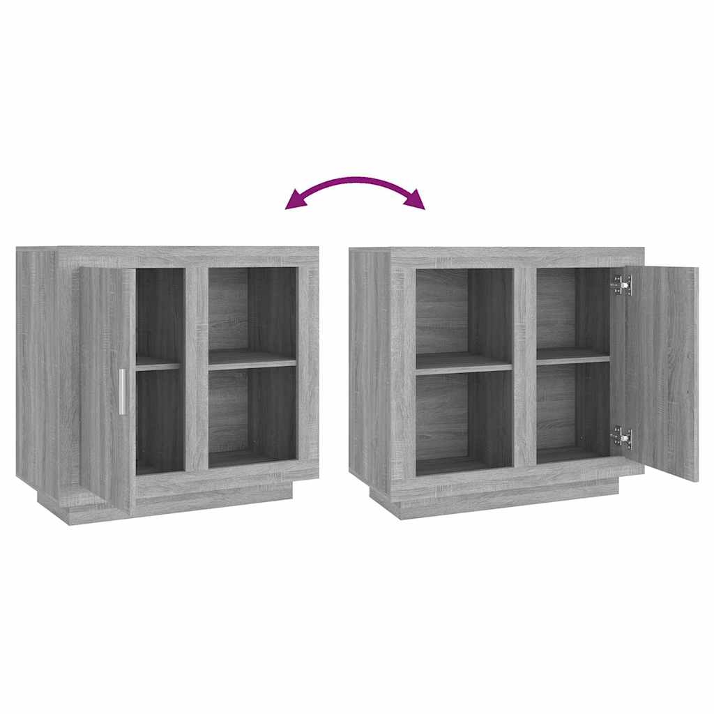 817238 vidaXL Sideboard Grey Sonoma 80x40x75 cm