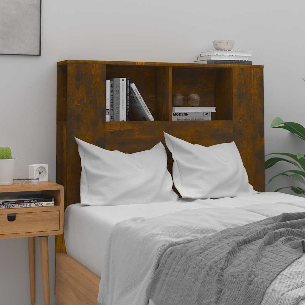 Headboard Cabinet | Smoked Oak | Engineered wood | Medium