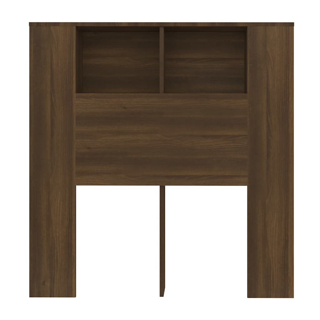 Headboard Cabinet | Brown Oak | Engineered Wood | Standard | Contemporary