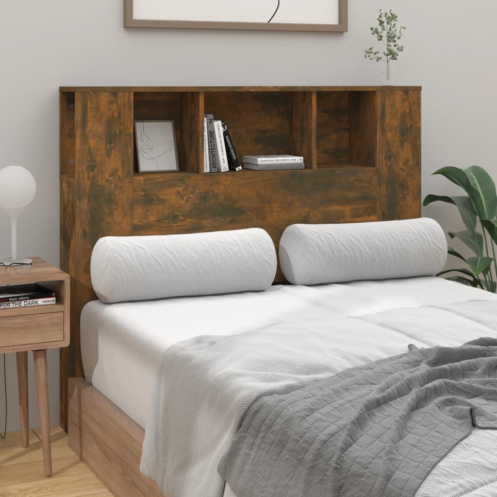 Headboard Cabinet | Smoked Oak | Engineered wood | Medium