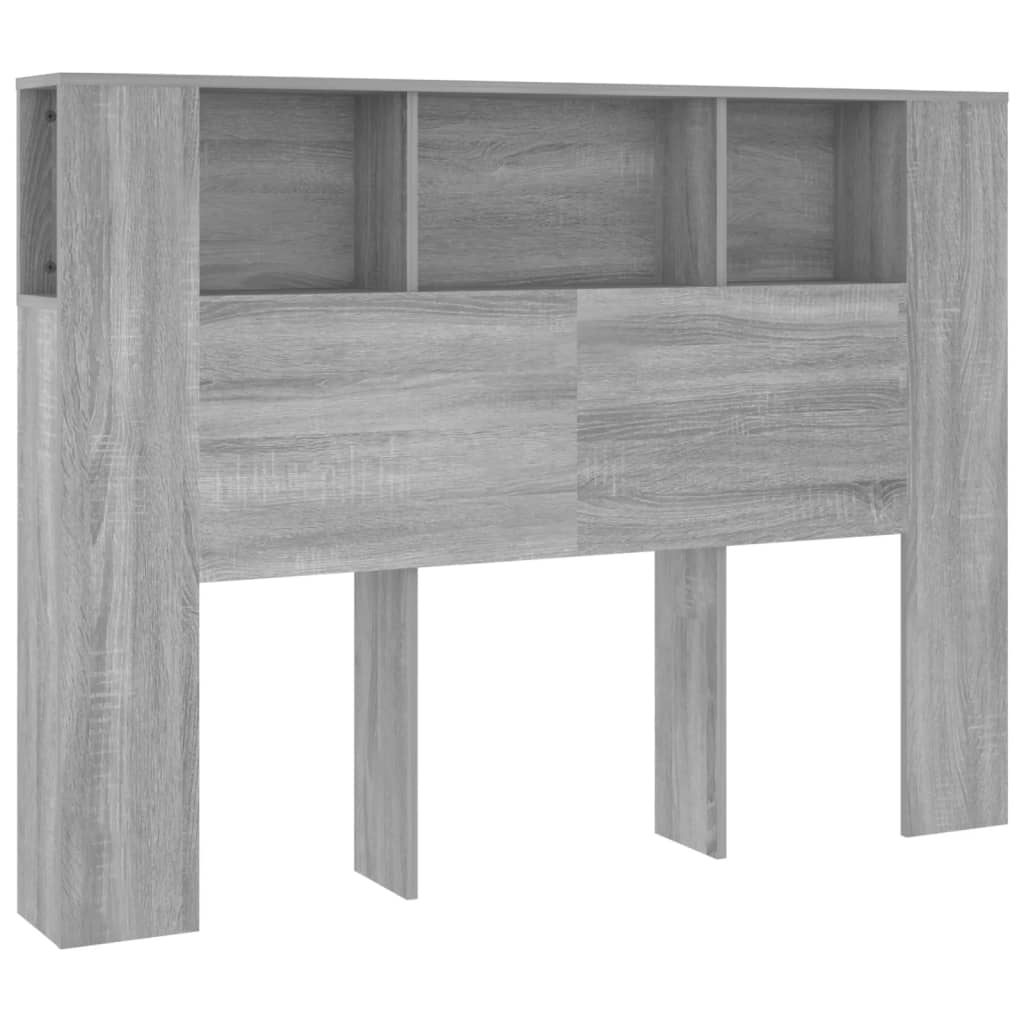 Headboard Cabinet | Grey Sonoma | Engineered wood
