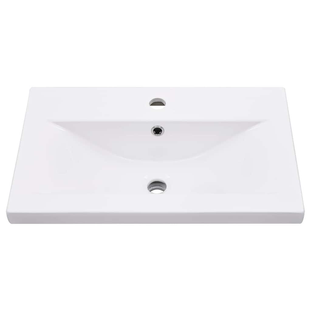 Bathroom Washbasin Frame with Built-in Basin Black Iron