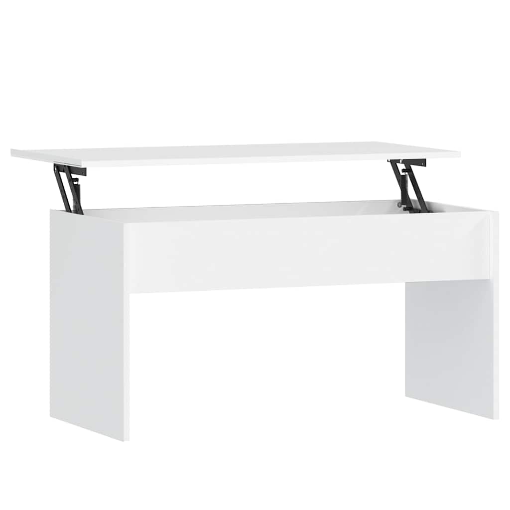 809629 vidaXL Coffee Table White 102x50,5x52,5 cm Engineered Wood