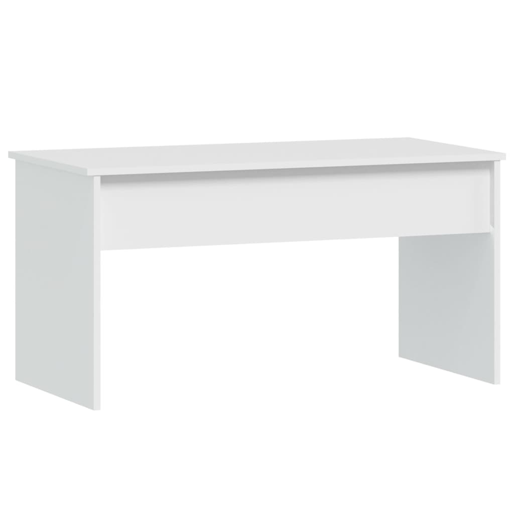 809629 vidaXL Coffee Table White 102x50,5x52,5 cm Engineered Wood