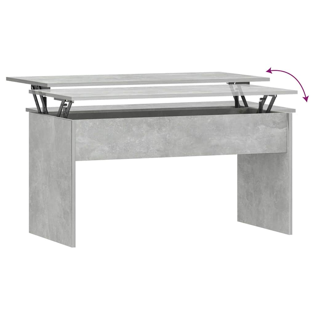 Coffee Table Concrete Grey 102x50,5x52,5 cm Engineered Wood