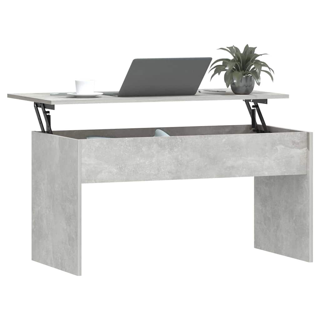 Coffee Table Concrete Grey 102x50,5x52,5 cm Engineered Wood