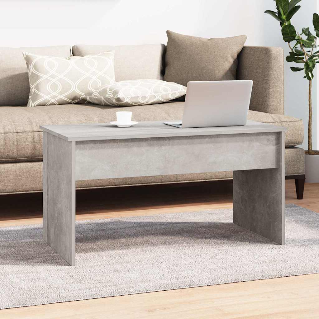 Coffee Table Concrete Grey 102x50,5x52,5 cm Engineered Wood