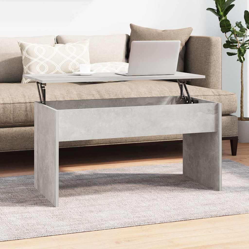 Coffee Table Concrete Grey 102x50,5x52,5 cm Engineered Wood