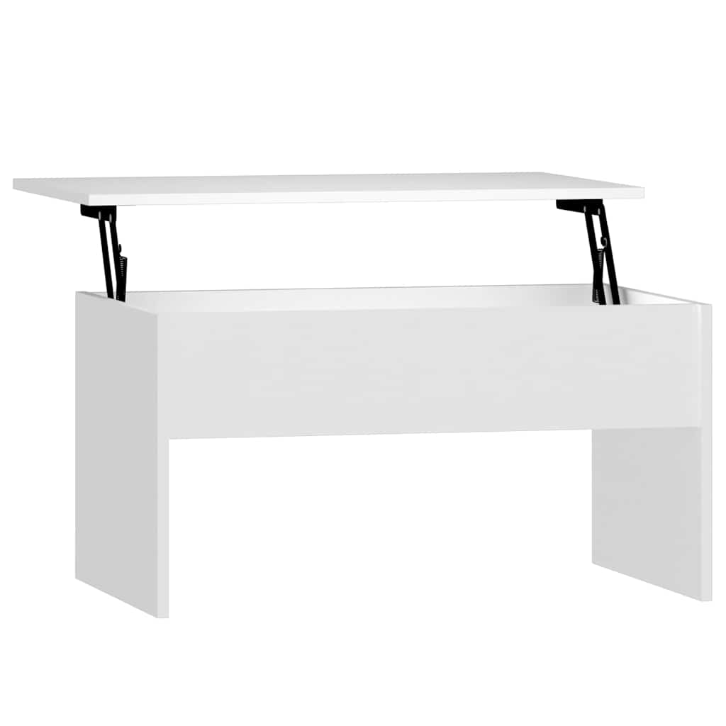 809638 vidaXL Coffee Table White 80x50,5x41,5 cm Engineered Wood