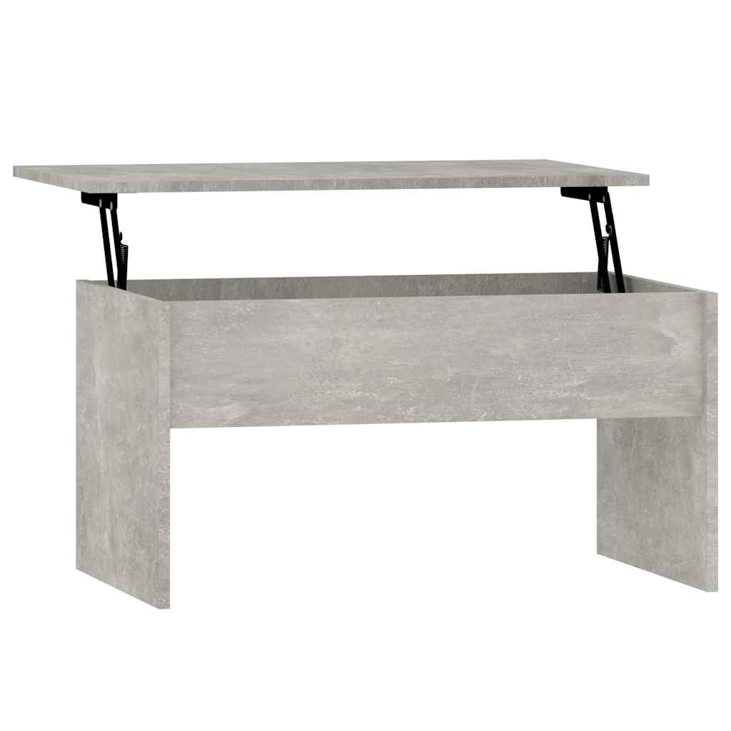 Coffee Table Concrete Grey 80x50,5x41,5 cm Engineered Wood