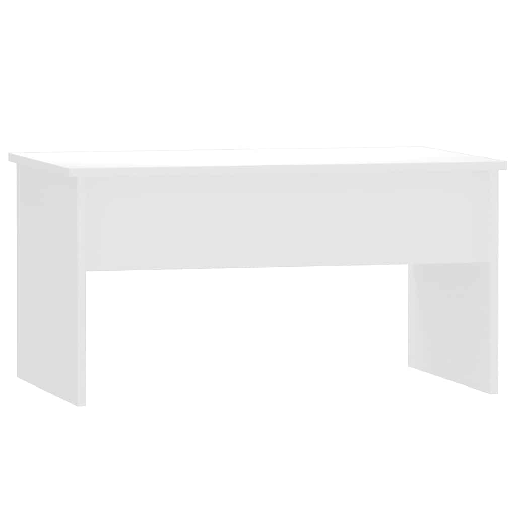 Coffee Table High Gloss White 80x50,5x41,5 cm Engineered Wood