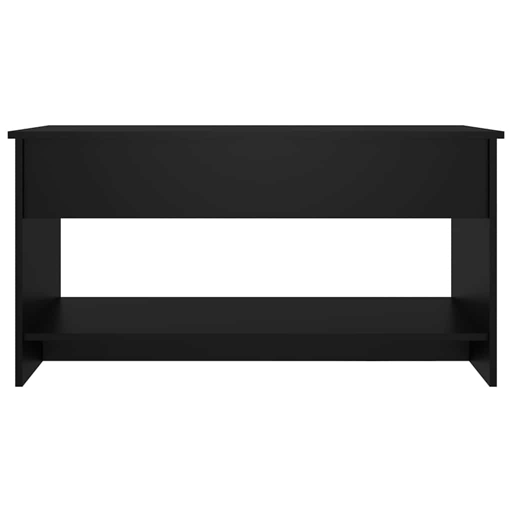 Coffee Table Black 102x50x52,5 cm Engineered Wood