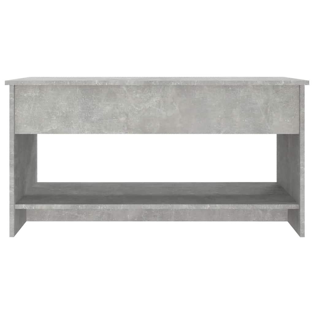 Coffee Table Concrete Grey 102x50x52,5 cm Engineered Wood
