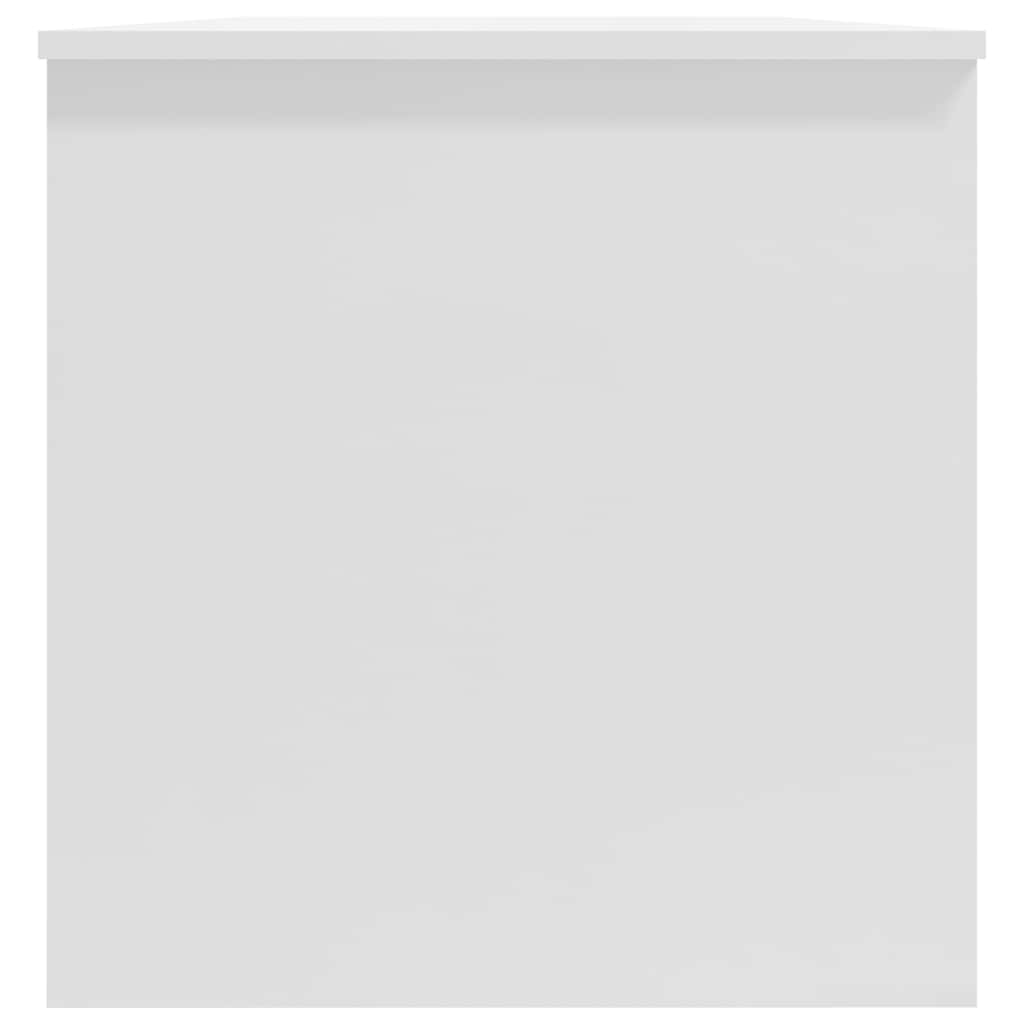 Coffee Table High Gloss White 102x50x52,5 cm Engineered Wood