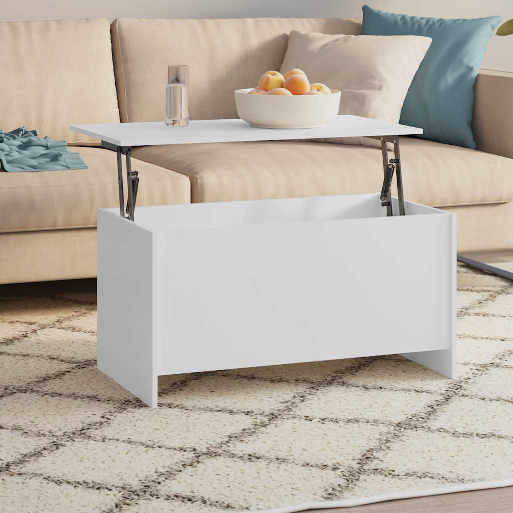 809665 vidaXL Coffee Table White 102x55,5x52,5 cm Engineered Wood