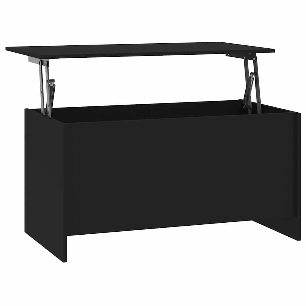 Coffee Table Black 102x55,5x52,5 cm Engineered Wood