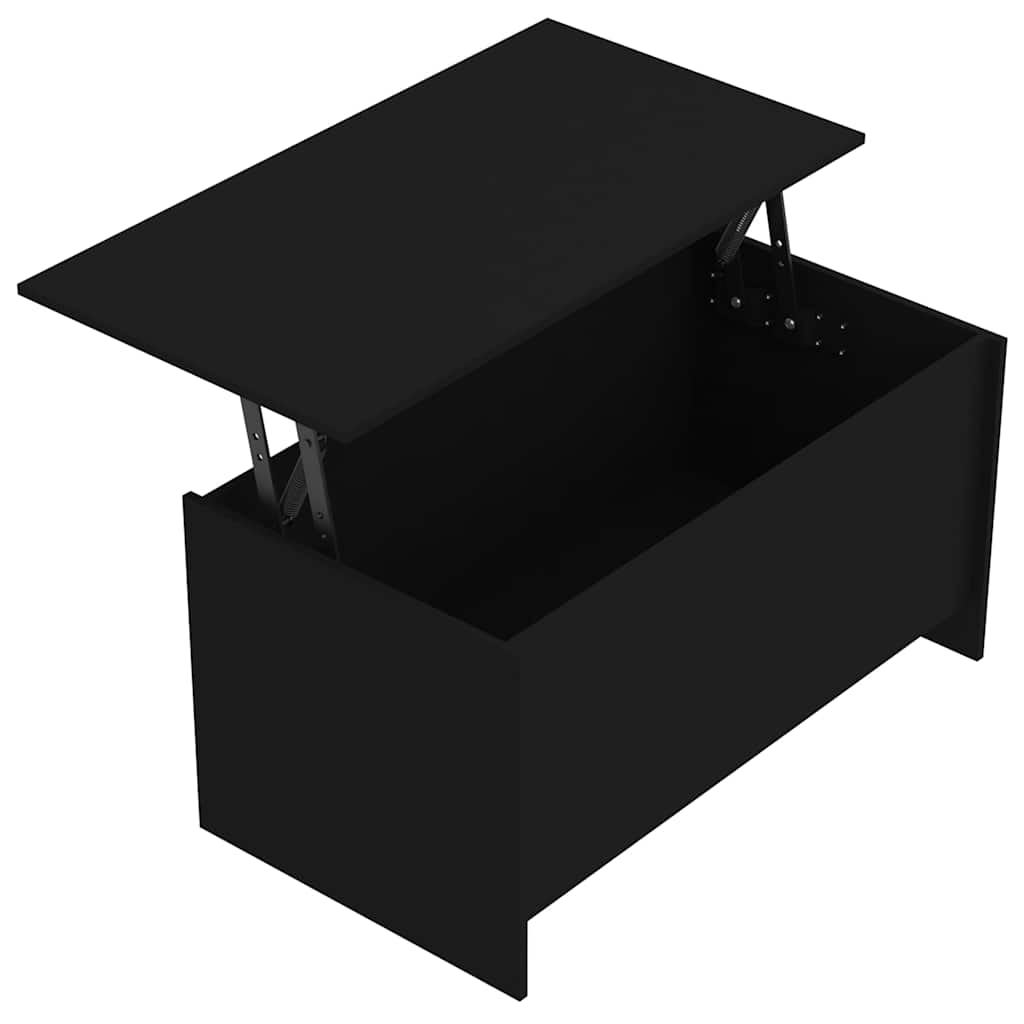 Coffee Table Black 102x55,5x52,5 cm Engineered Wood