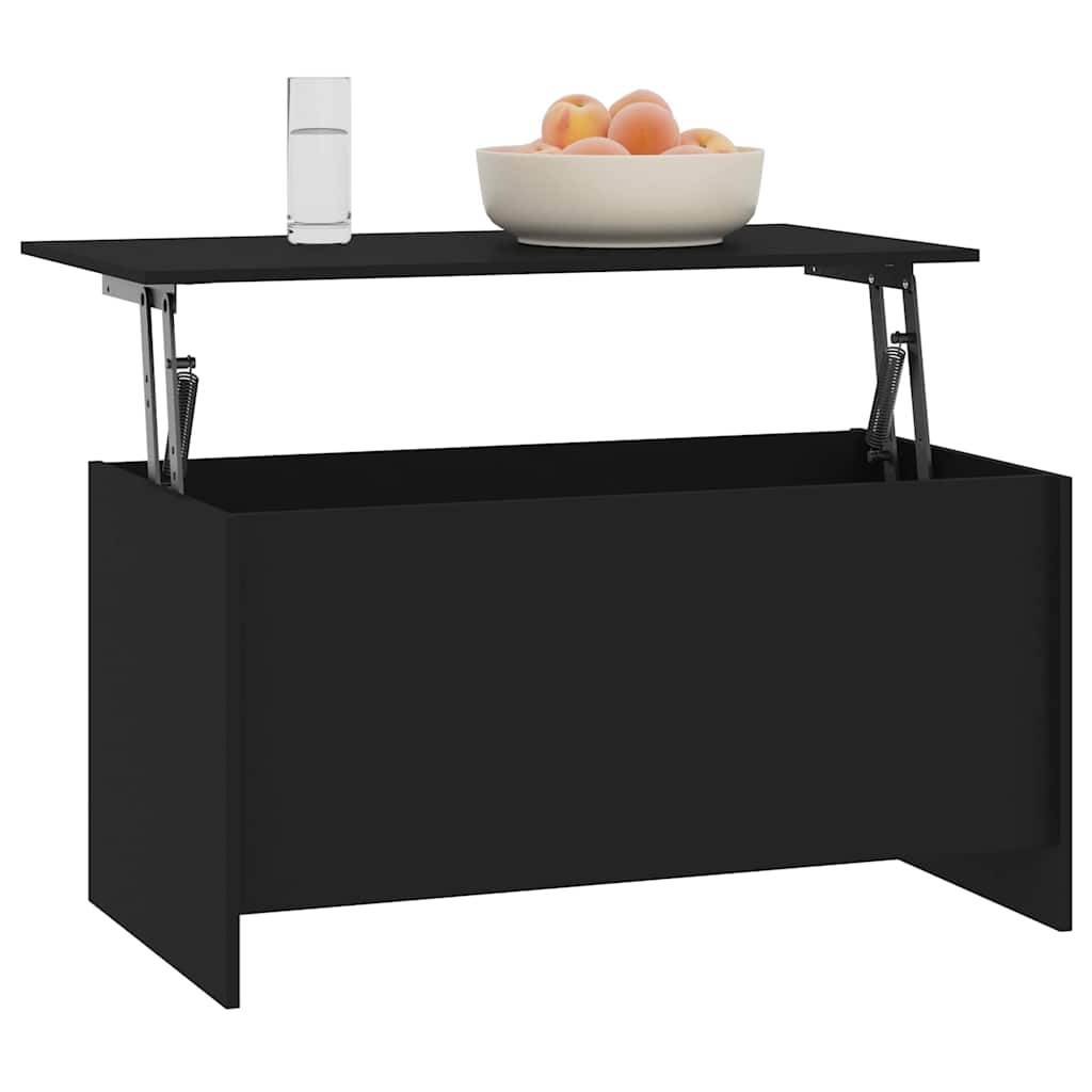 Coffee Table Black 102x55,5x52,5 cm Engineered Wood