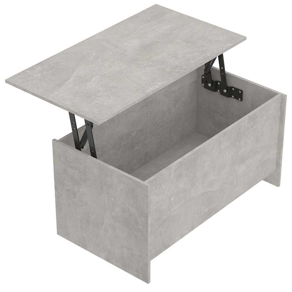 Coffee Table Concrete Grey 102x55,5x52,5 cm Engineered Wood