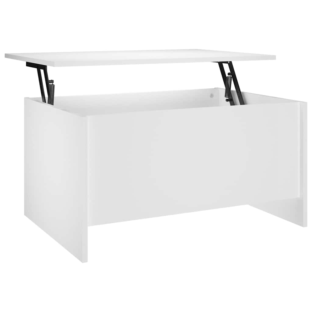 Coffee Table White 80x55,5x41,5 cm Engineered Wood