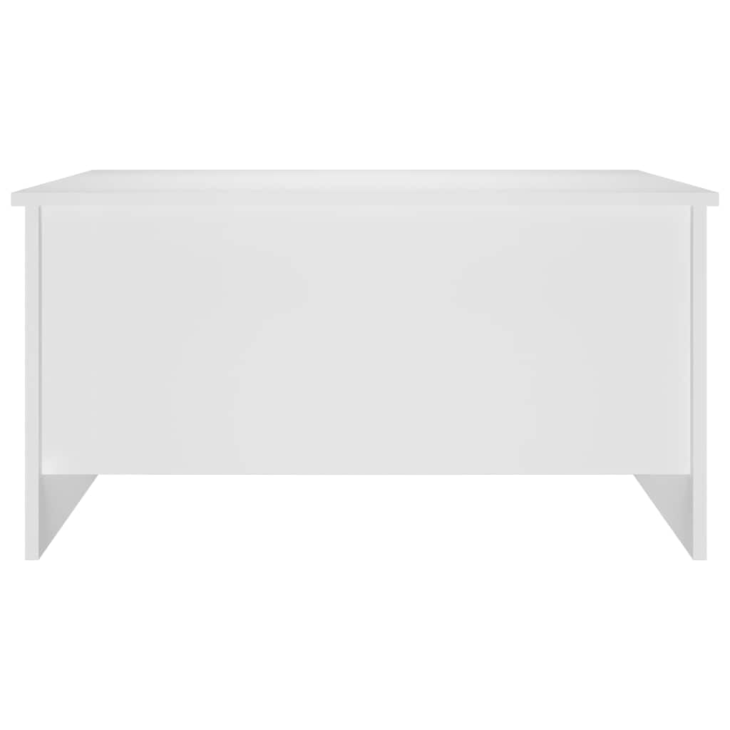 Coffee Table White 80x55,5x41,5 cm Engineered Wood