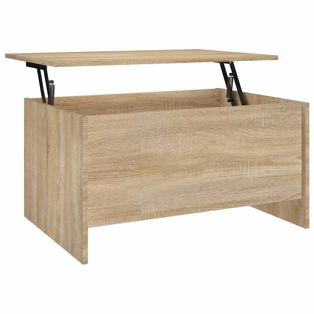 Coffee Table Sonoma Oak 80x55,5x41,5 cm Engineered Wood