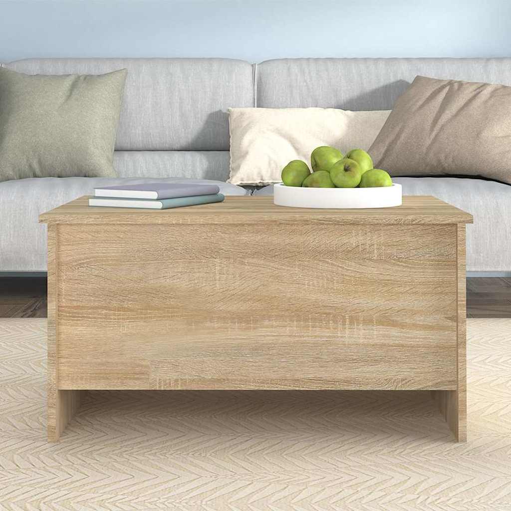 Coffee Table Sonoma Oak 80x55,5x41,5 cm Engineered Wood