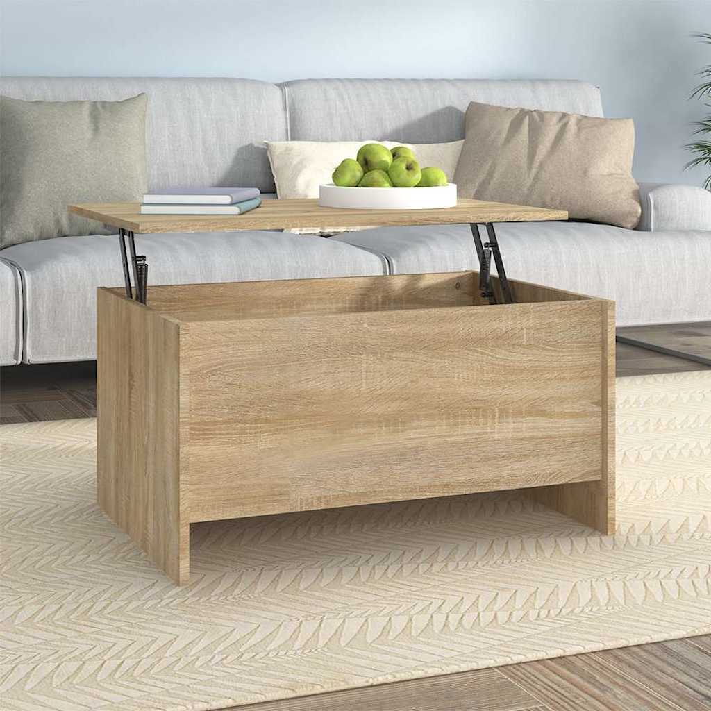 Coffee Table Sonoma Oak 80x55,5x41,5 cm Engineered Wood