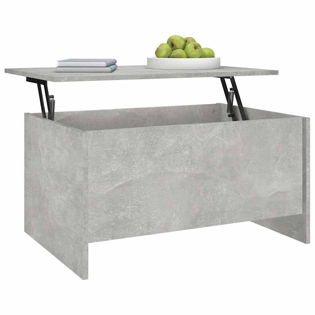 Coffee Table Concrete Grey 80x55,5x41,5 cm Engineered Wood