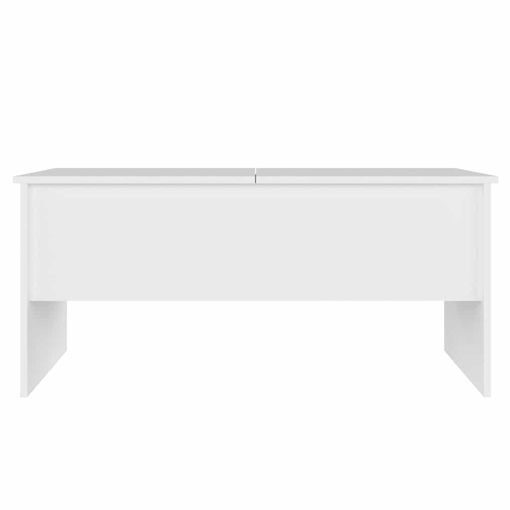 809719 vidaXL Coffee Table White 102x50,5x46,5 cm Engineered Wood