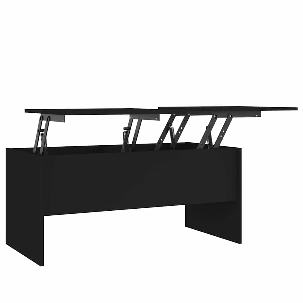 Coffee Table Black 102x50,5x46,5 cm Engineered Wood