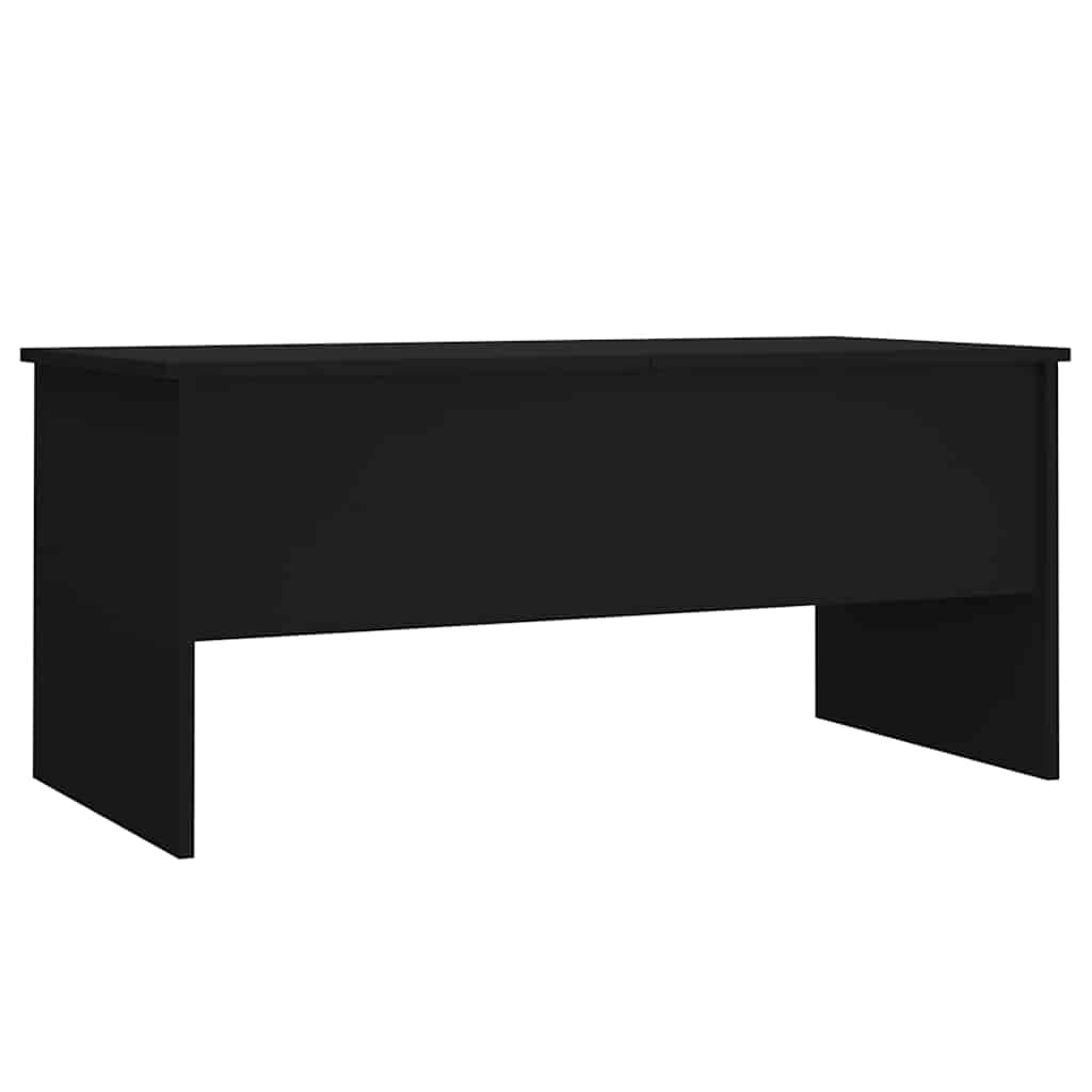 Coffee Table Black 102x50,5x46,5 cm Engineered Wood