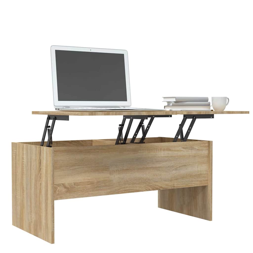 Coffee Table Sonoma Oak 102x50,5x46,5 cm Engineered Wood
