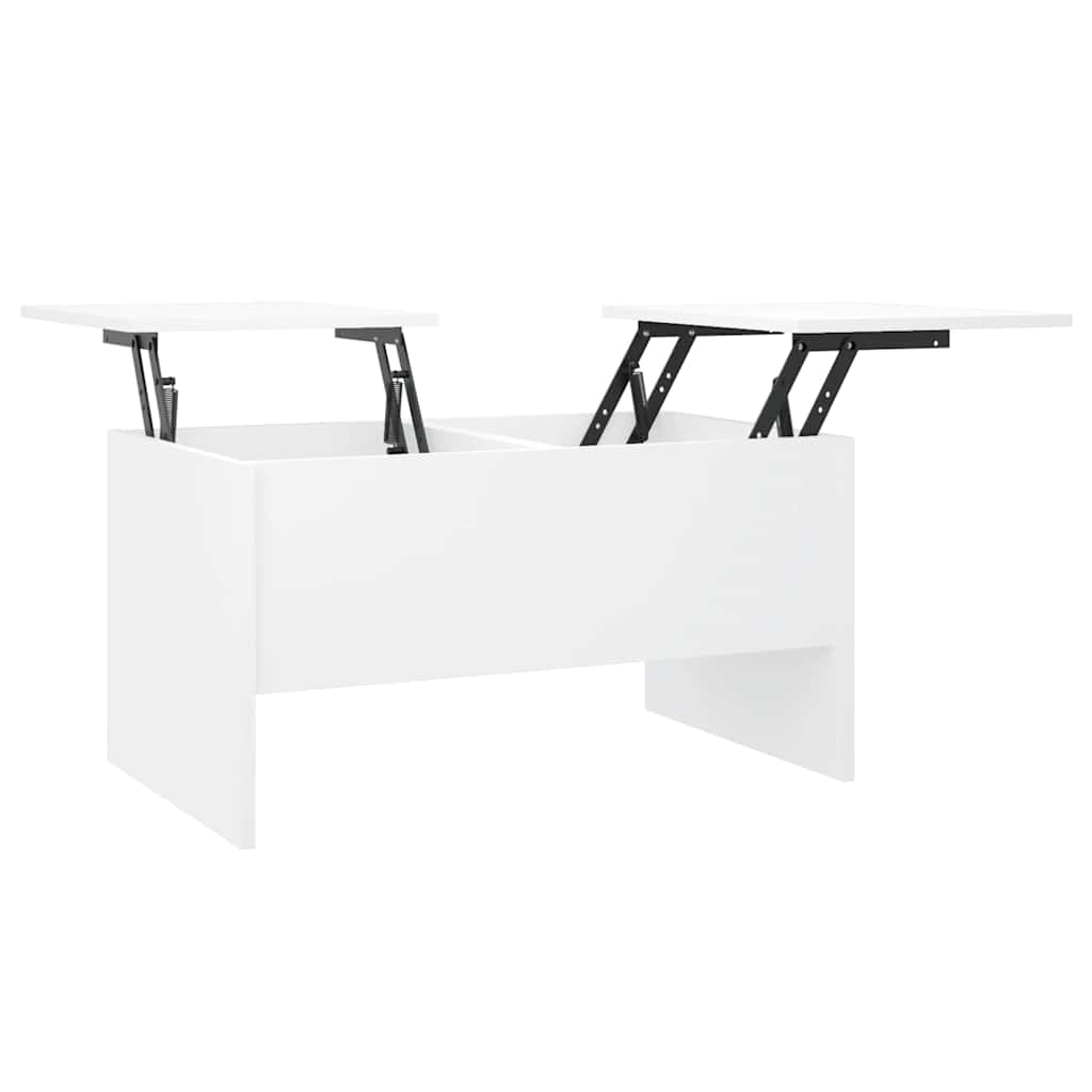 Coffee Table White 80x50x42,5 cm Engineered Wood