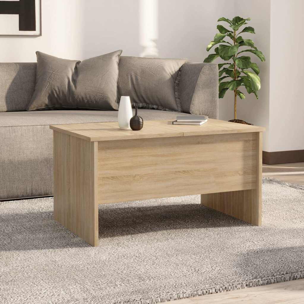 Coffee Table Sonoma Oak 80x50x42,5 cm Engineered Wood