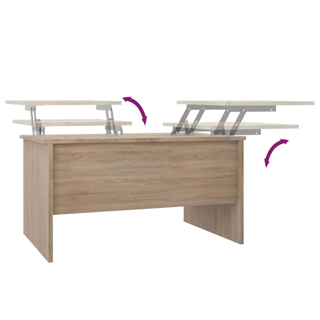 Coffee Table Sonoma Oak 80x50x42,5 cm Engineered Wood