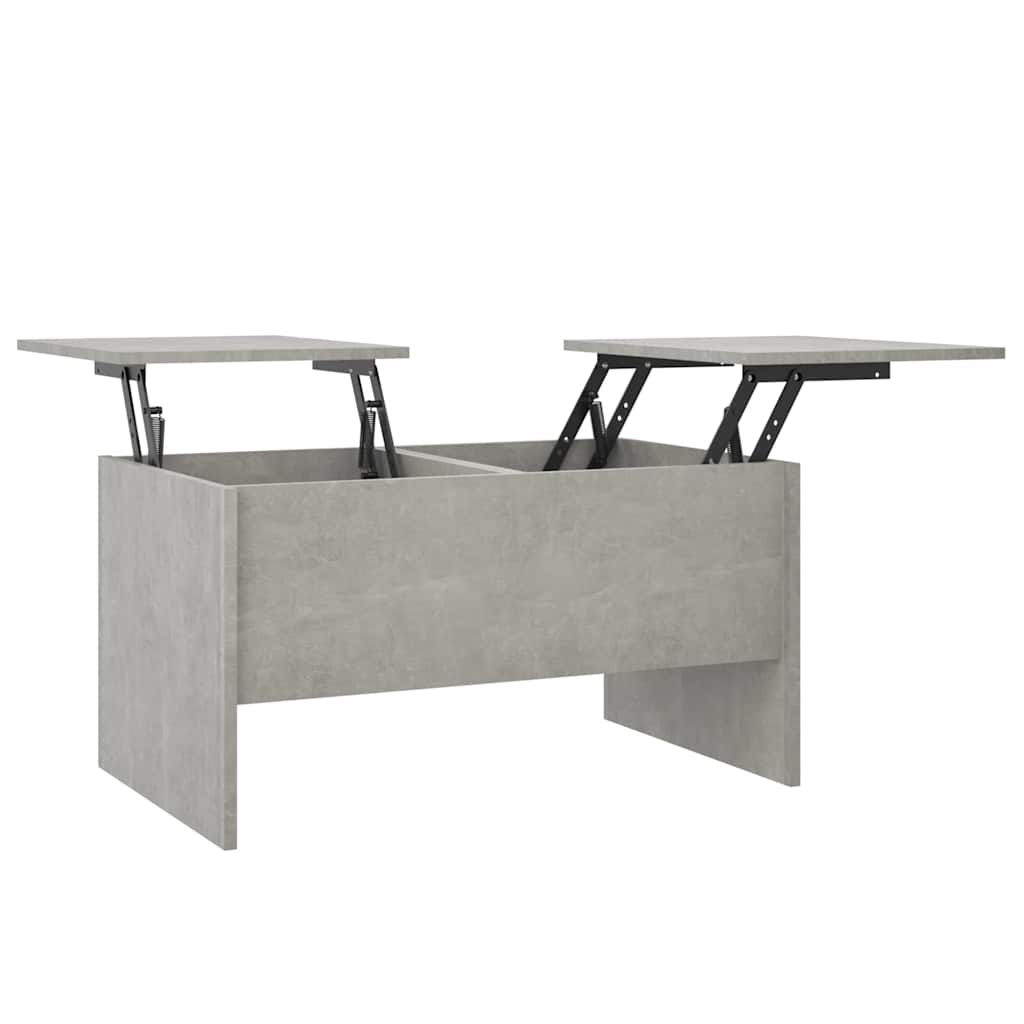 Coffee Table Concrete Grey 80x50x42,5 cm Engineered Wood