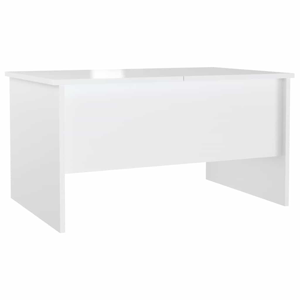 Coffee Table High Gloss White 80x50x42,5 cm Engineered Wood